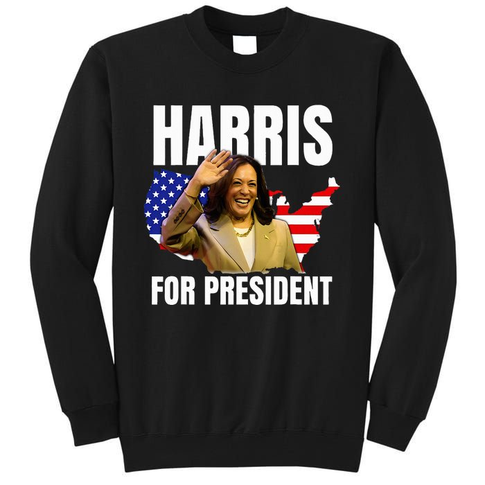 Kalama Harris For President 2024 Tall Sweatshirt