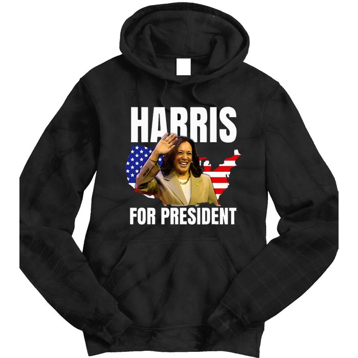 Kalama Harris For President 2024 Tie Dye Hoodie