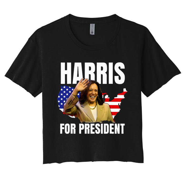 Kalama Harris For President 2024 Women's Crop Top Tee