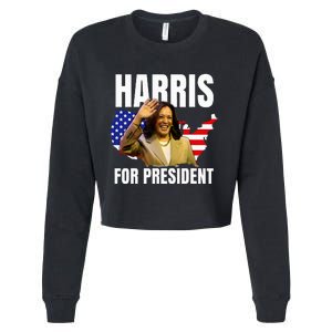 Kalama Harris For President 2024 Cropped Pullover Crew