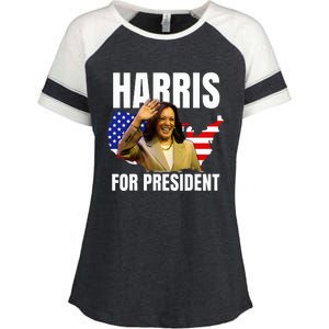 Kalama Harris For President 2024 Enza Ladies Jersey Colorblock Tee