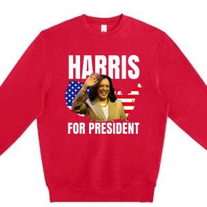 Kalama Harris For President 2024 Premium Crewneck Sweatshirt