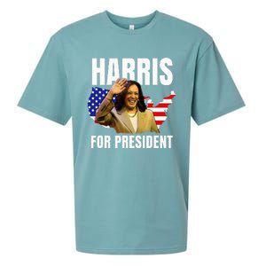 Kalama Harris For President 2024 Sueded Cloud Jersey T-Shirt