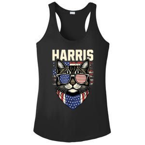 Kamala Harris For President 2024 Funny Cat Lady Graphic Ladies PosiCharge Competitor Racerback Tank