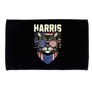 Kamala Harris For President 2024 Funny Cat Lady Graphic Microfiber Hand Towel