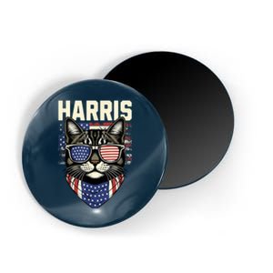 Kamala Harris For President 2024 Funny Cat Lady Graphic Magnet