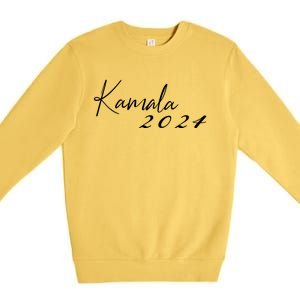 Kamala Harris For President 2024 Presidential Election Premium Crewneck Sweatshirt