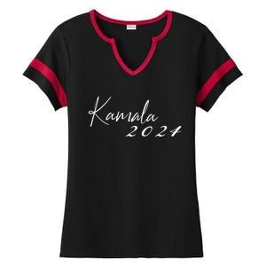 Kamala Harris For President 2024 Presidential Election Ladies Halftime Notch Neck Tee