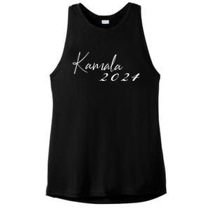 Kamala Harris For President 2024 Presidential Election Ladies PosiCharge Tri-Blend Wicking Tank