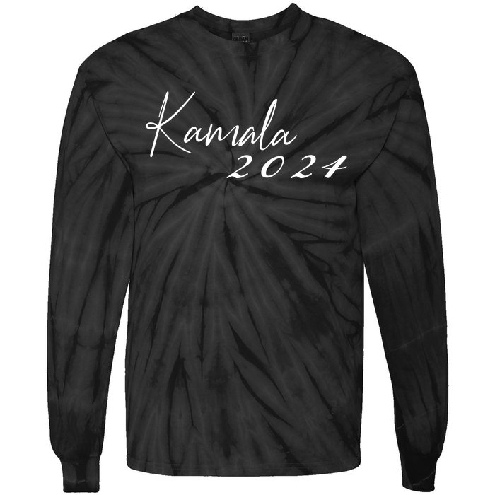 Kamala Harris For President 2024 Presidential Election Tie-Dye Long Sleeve Shirt