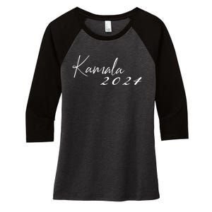 Kamala Harris For President 2024 Presidential Election Women's Tri-Blend 3/4-Sleeve Raglan Shirt