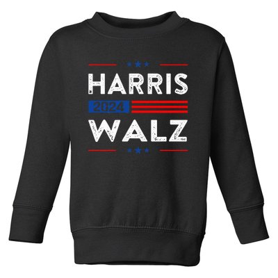 Kamala Harris Forward 2024 Kamala Harris Tim Waltz Forward Toddler Sweatshirt