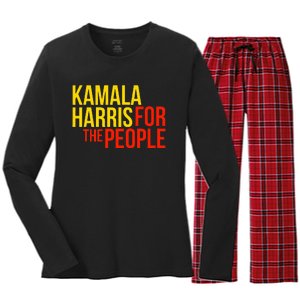 Kamala Harris For The People Kamala Women's Long Sleeve Flannel Pajama Set 