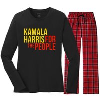 Kamala Harris For The People Kamala Women's Long Sleeve Flannel Pajama Set 