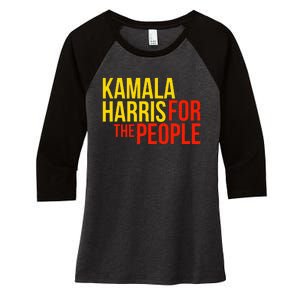 Kamala Harris For The People Kamala Women's Tri-Blend 3/4-Sleeve Raglan Shirt