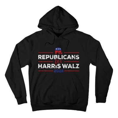 Kamala Harris For President Republicans For Harris Waltz Hoodie