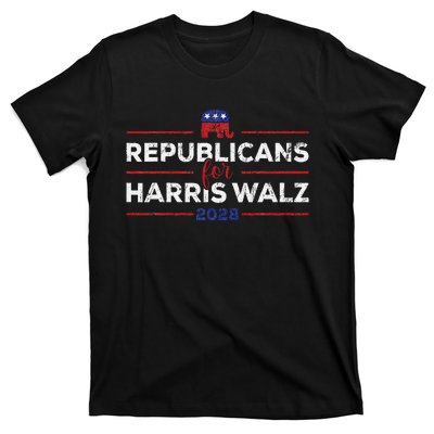 Kamala Harris For President Republicans For Harris Waltz T-Shirt