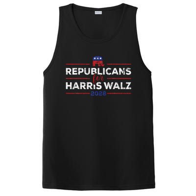 Kamala Harris For President Republicans For Harris Waltz PosiCharge Competitor Tank