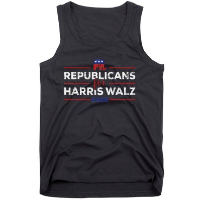 Kamala Harris For President Republicans For Harris Waltz Tank Top