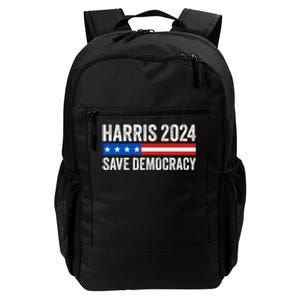 Kamala Harris For President 2024 Save Democracy Daily Commute Backpack