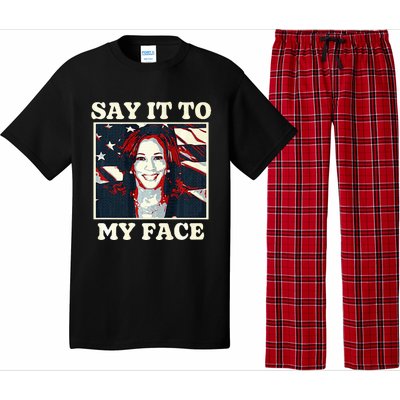 Kamala Harris For President Say It To My Face Debate 2024 Pajama Set