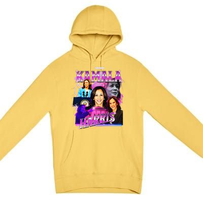 Kamala Harris For President 2024 Bootleg Rap Style Campaign Premium Pullover Hoodie