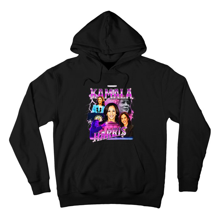 Kamala Harris For President 2024 Bootleg Rap Style Campaign Hoodie