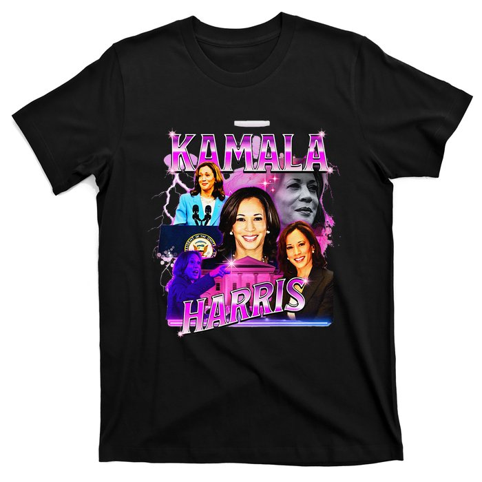 Kamala Harris For President 2024 Bootleg Rap Style Campaign T-Shirt