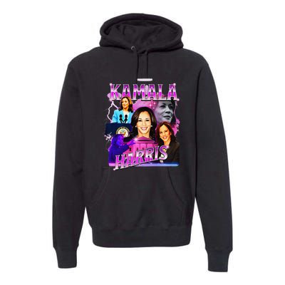 Kamala Harris For President 2024 Bootleg Rap Style Campaign Premium Hoodie