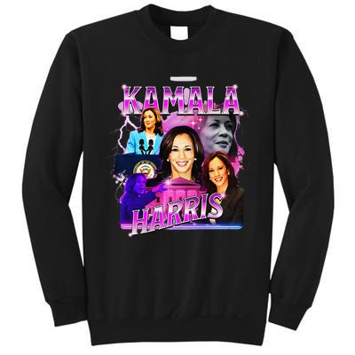 Kamala Harris For President 2024 Bootleg Rap Style Campaign Tall Sweatshirt