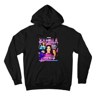 Kamala Harris For President 2024 Bootleg Rap Style Campaign Tall Hoodie