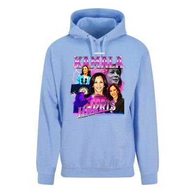 Kamala Harris For President 2024 Bootleg Rap Style Campaign Unisex Surf Hoodie