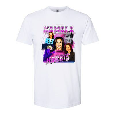 Kamala Harris For President 2024 Bootleg Rap Style Campaign Softstyle CVC T-Shirt