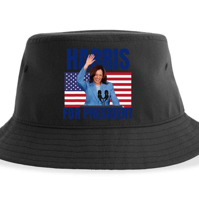 Kalama Harris For President 2024 Gift Sustainable Bucket Hat