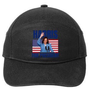 Kalama Harris For President 2024 Gift 7-Panel Snapback Hat