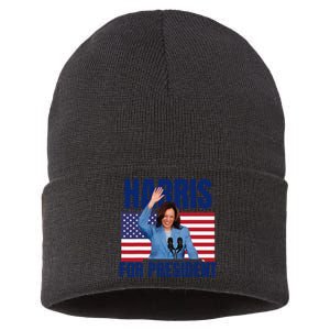 Kalama Harris For President 2024 Gift Sustainable Knit Beanie