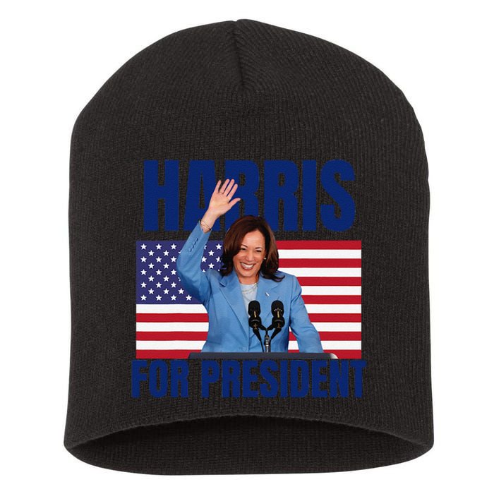 Kalama Harris For President 2024 Gift Short Acrylic Beanie