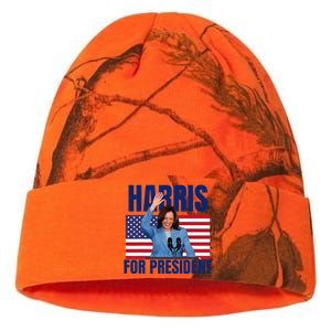 Kalama Harris For President 2024 Gift Kati Licensed 12" Camo Beanie