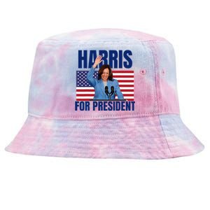 Kalama Harris For President 2024 Gift Tie-Dyed Bucket Hat