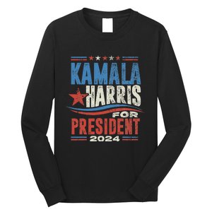 Kamala Harris For President 2024 President Campaign Long Sleeve Shirt