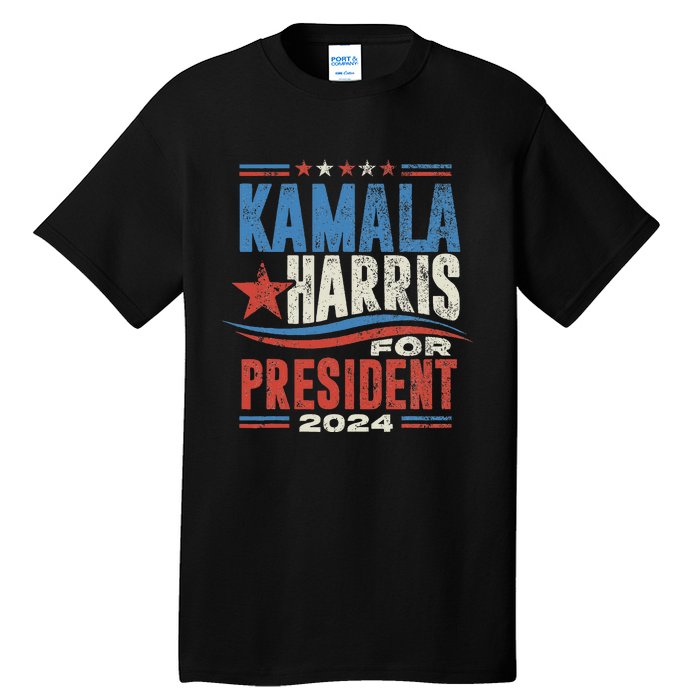 Kamala Harris For President 2024 President Campaign Tall T-Shirt