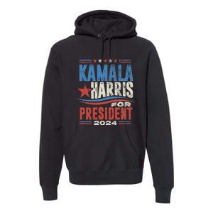 Kamala Harris For President 2024 President Campaign Premium Hoodie