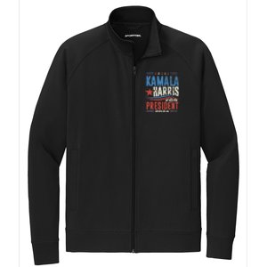 Kamala Harris For President 2024 President Campaign Stretch Full-Zip Cadet Jacket