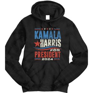 Kamala Harris For President 2024 President Campaign Tie Dye Hoodie