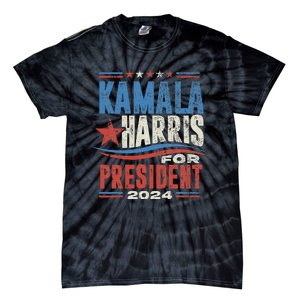 Kamala Harris For President 2024 President Campaign Tie-Dye T-Shirt