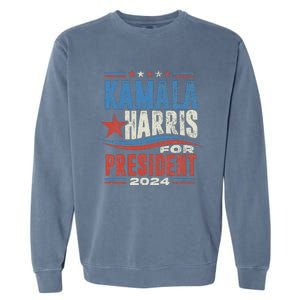 Kamala Harris For President 2024 President Campaign Garment-Dyed Sweatshirt