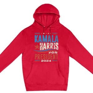 Kamala Harris For President 2024 President Campaign Premium Pullover Hoodie