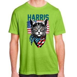 Kamala Harris For President 2024 Funny Cat Lady Adult ChromaSoft Performance T-Shirt