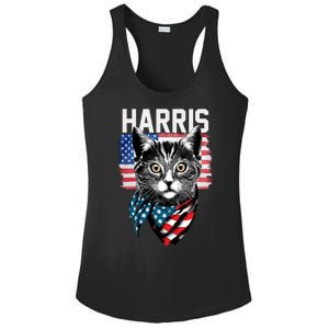 Kamala Harris For President 2024 Funny Cat Lady Ladies PosiCharge Competitor Racerback Tank