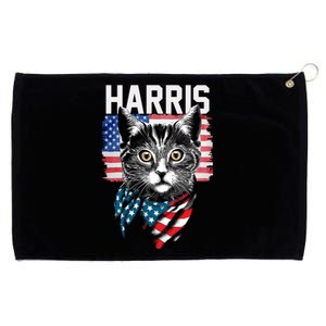 Kamala Harris For President 2024 Funny Cat Lady Grommeted Golf Towel